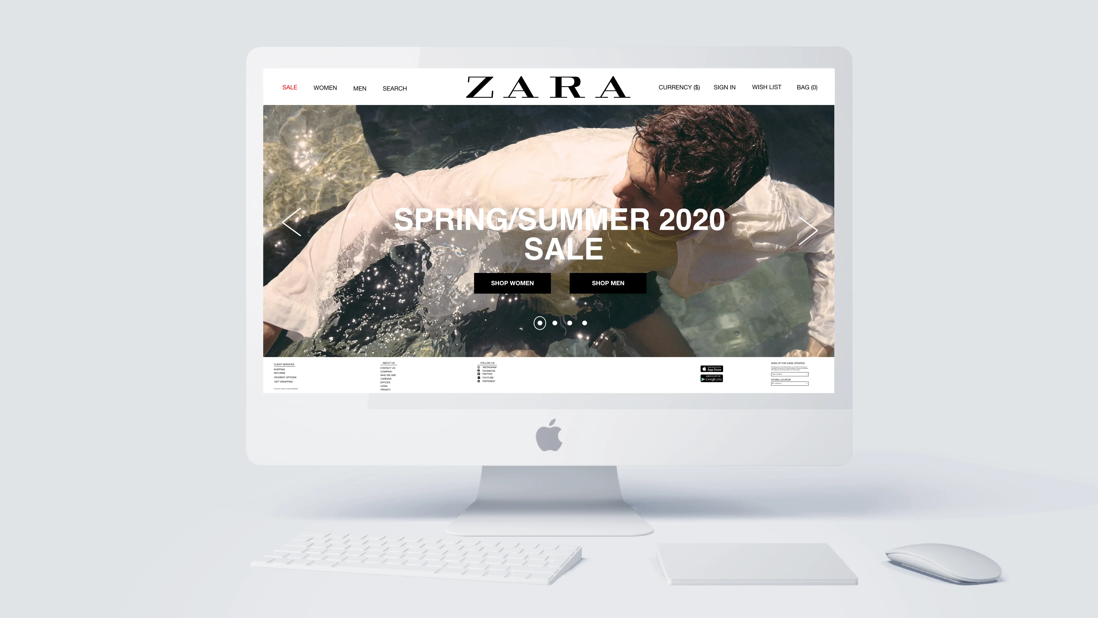 Product category page with improved filtering