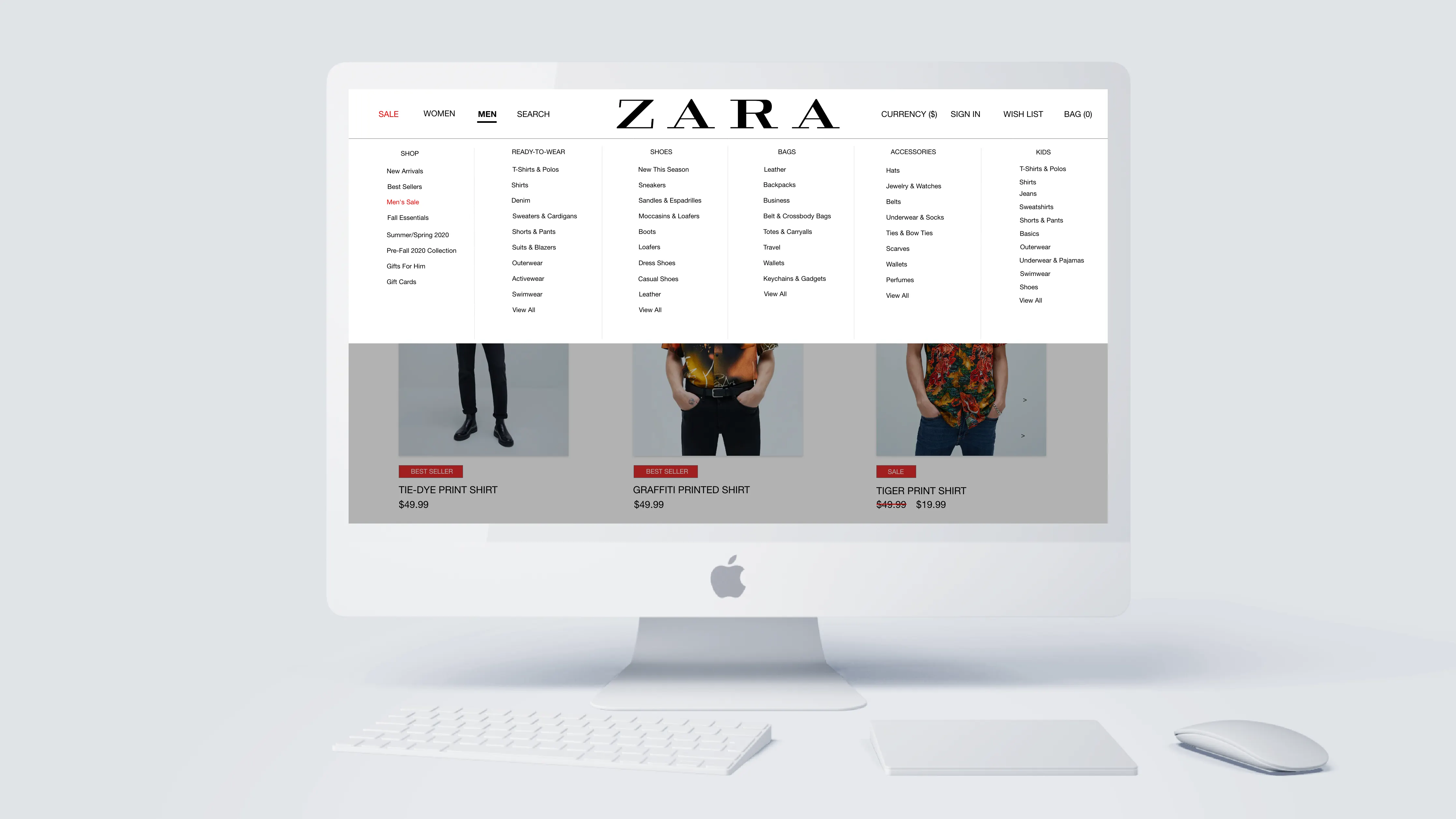 Shopping cart interface